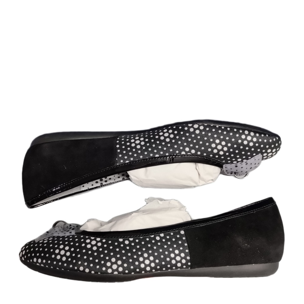 Geox Respira Lola Ballet Flats Womens US 8 Multi Polka Dot Decorative Bow Detail